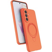 Decostyle Newface Samsung Galaxy A57 5g Regal Magsafe Standlı Kapak - Turuncu