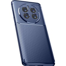 Senka Newface Realme 12 Pro Plus Kılıf Auto Focus Karbon Kapak - Lacivert