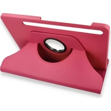 Senka Newface Samsung Galaxy X800 Tab S8 Plus 12.4 Kılıf 360 Tablet Deri Kılıf - Pembe