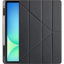 Senka Newface Ipad Pro 11 (2024) Kılıf Kalemlikli Hugo Tablet Kılıfı - Siyah