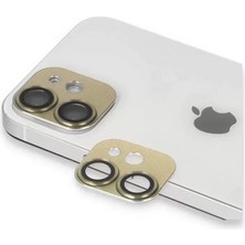 Markaon Üreticiniz Newface Apple iPhone 11 Pers Alüminyum Kamera Lens - Gold YN1348