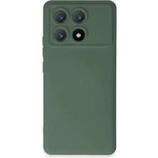 Senka Newface Poco X6 Pro Kılıf Nano Içi Kadife Silikon - Koyu Yeşil