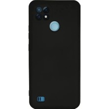 Senka Newface Realme C21 Kılıf Nano Içi Kadife Silikon - Siyah