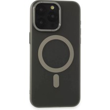 Senka Newface Iphone 15 Pro Kılıf Lodos Magneticsafe Mat Kapak - Titan Gri