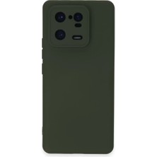 Senka Newface Mi 13 Pro Kılıf Nano Içi Kadife Silikon - Koyu Yeşil