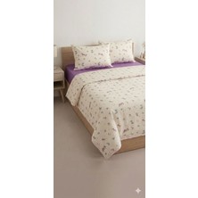 Nayino Çift Kişilik Nevresim Takımı %100 Pamuk – Yumuşak Dokulu, Nefes Alan Kumaş – Modern Desen – 4 Parça Set