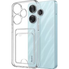 Senka Newface Redmi 13 4g Kılıf Kart Şeffaf Silikon - Şeffaf