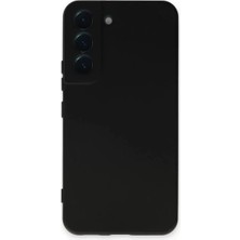 Senka Newface Samsung Galaxy S22 Kılıf Nano Içi Kadife Silikon - Siyah