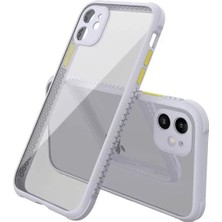 Senka Newface Iphone 12 Mini Kılıf Miami Şeffaf Silikon - Lila