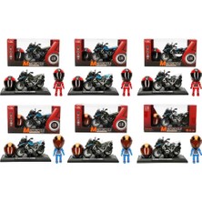 Markaon Üreticiniz 5834 Motosiklet 1 14 Kasklı Figür Pb 3r Ses Işık YN1348