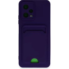 Senka Newface Poco X5 5g Kılıf Kelvin Kartvizitli Silikon - Derin Mor