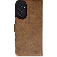 Senka Newface Samsung Galaxy M15 Kılıf Trend S Plus Kapaklı Kılıf - Taba