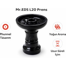 Mr.Eds L20 Prens Siyah Seramik Lüle – Phunnel Tasarım Nargile Lülesi | Yoğun Aroma & Uzun Süreli Içim