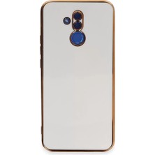 Senka Newface Huawei Mate 20 Lite Kılıf Volet Silikon - Beyaz