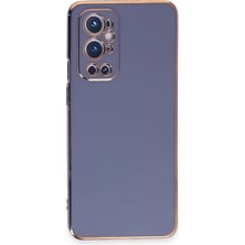 Senka Newface One Plus 9 Pro Kılıf Volet Silikon - Mavi