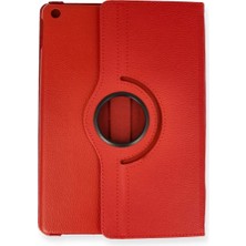 Senka Newface Ipad Pro 11 (2024) Kılıf 360 Tablet Deri Kılıf - Kırmızı