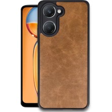 Senka Newface Vivo Y18 Kılıf Aras Deri Kapak - Taba