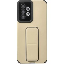 Senka Newface Samsung Galaxy A33 5g Kılıf Mega Standlı Silikon - Gold