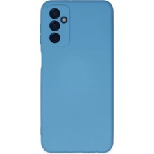 Senka Newface Samsung Galaxy M23 Kılıf Nano Içi Kadife Silikon - Mavi