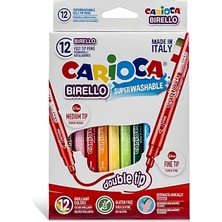 Markaon Üreticiniz Bırello Süper Yıkanabilir Çift Taraflı Keçeli Boya Kalemi 12’li YN1348