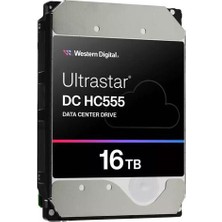 Wd Ultrastar, WUH722016CLE6L4, 3.5&amp;quot;, 16TB, 512MB, 7200 Rpm, 7/24 Enterprise, Data Center-Güvenlik-Nas-Server, HDD (Dc HC555) (0B48722) (Türkiye Distribütörü Garantili)