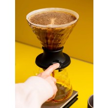 PremiumPort V60 Ayarlı Cam Drip Içecek Demleme Kabı 200 ml