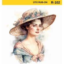 Lora Dekopaj Ütü ile Rub On Transfer Kağıdı R-102 30X30 cm
