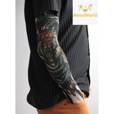 Markaon Üreticiniz Giyilebilir Kol Dövmesi Çorap Dövme 3D Baskılı Kol Bacak Dövme 2 Adet Model 3 YN13