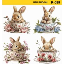 Lora Dekopaj Ütü ile Rub On Transfer Kağıdı R-089 30X30 cm