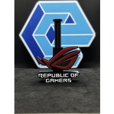 Goka 3D Craft Asus Rog Temalı Ayarlanabilir Ekran Kartı Tutucu Stand | Gpu Destek Aparatı | Ekran Kartı Desteği