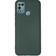 Senka Newface Infinix Hot 10 Play Kılıf Nano Içi Kadife Silikon - Koyu Yeşil