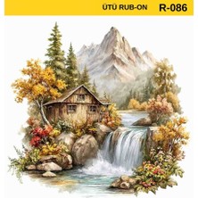 Lora Dekopaj Ütü ile Rub On Transfer Kağıdı R-086 30X30 cm