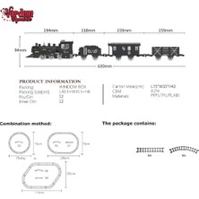 Markaon Üreticiniz FF-1603C-4C Işıklı ve Sesli Buharlı Tren Seti -Vrd YN1348
