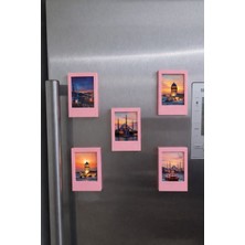 Polyfez Renkli Magnet Fotoğraf Çerçevesi 5 Adet (Intax Mini Uyumlu)