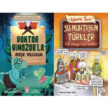 Timaş Çocuk Doktor Dinozorla Ateşe Yolculuk ve Şu Muhteşem Türkler - Bi Dünya Türk Tarihi (Nurlan Nazlı Kaya)