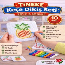 Tineke Keçe'den 10 Adet El Işi Dikiş Kiti Desenli Kolay ve Eğlenceli Hobi Eğitici Öğretici Figür 2
