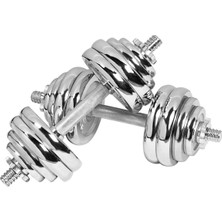 PremiumPort Krom Kaplama Metal Dambıl Seti, Güç ve Dayanıklılık Için Tasarlandı