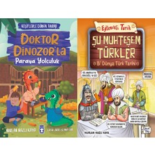Timaş Çocuk Doktor Dinozorla Paraya Yolculuk ve Şu Muhteşem Türkler - Bi Dünya Türk Tarihi (Nurlan Nazlı Kaya)