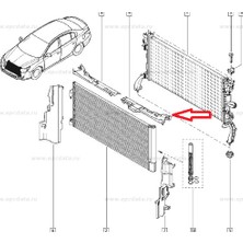 Gutsy Renault Radyator Davlumbazı latutıde Ust Sol 