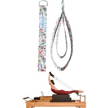 PremiumPort Dijital Baskılı Pamuklu Reformer Pilates Elcik Çift Set