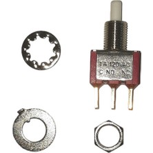 Gutsy Sh Basmalı Dugme Anahtarı Gumus Kontak