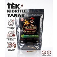 Karaoğlan Tarım Tek Kibrit Yeter Naturel Odun Mangal Kömürü 1.5 kg - Kolay Tutuşan Özel Ambalaj