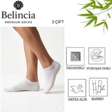 Bambu Erkek Sneaker Çorap/dikişsiz/koku Karşıtı 3'lü Paket