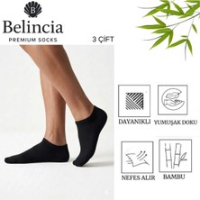 Bambu Erkek Sneaker Çorap/dikişsiz/koku Karşıtı 3'lü Paket