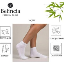Bambu Erkek Yarım Konç Çorap/dikişsiz/koku Karşıtı 3'lü Paket