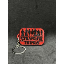 Goka 3D Craft Stranger Things Ana Karakterler Silüet Anahtarlık - Hawkins Ekibi Dizi Aksesuarı