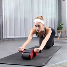 PremiumPort Çift Tekerlekli Ab Roller Egzersiz Aleti, Güçlü Karın Kasları Için