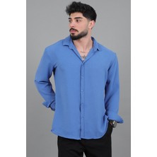 Stil Kombin Uzun Kol Keten Gömlek Bld 7040_40368