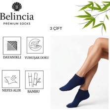 Bambu Erkek Patik Çorap/dikişsiz/koku Karşıtı 3'lü Paket