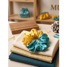 Kokoş Aksesuar Saten Simit Toka Iki Renk Pintrest Model